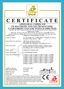 超骏机械CE认证证书